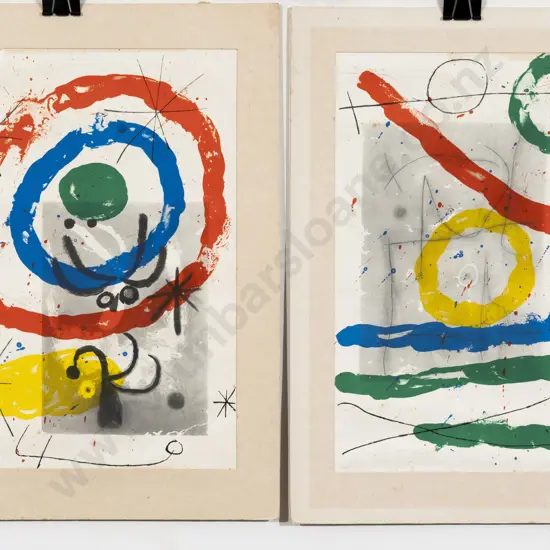 Joan Miro (Spanish) - Two Prints (Unframed)