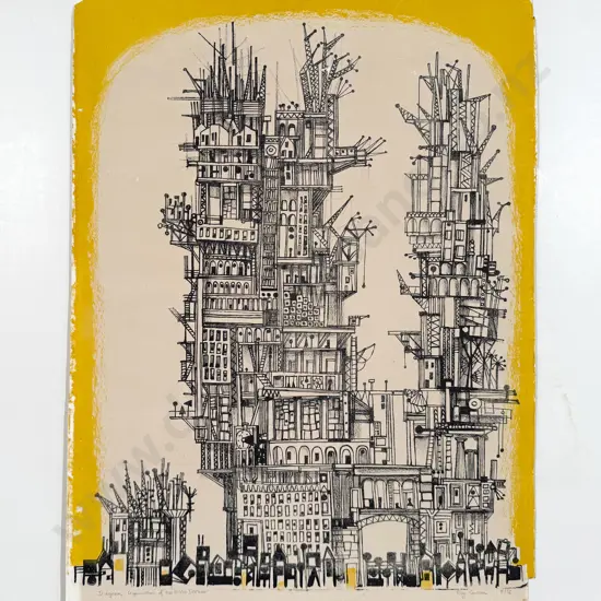 Roy Cowan - Diagram: Organisation of the Public Service (Unframed)