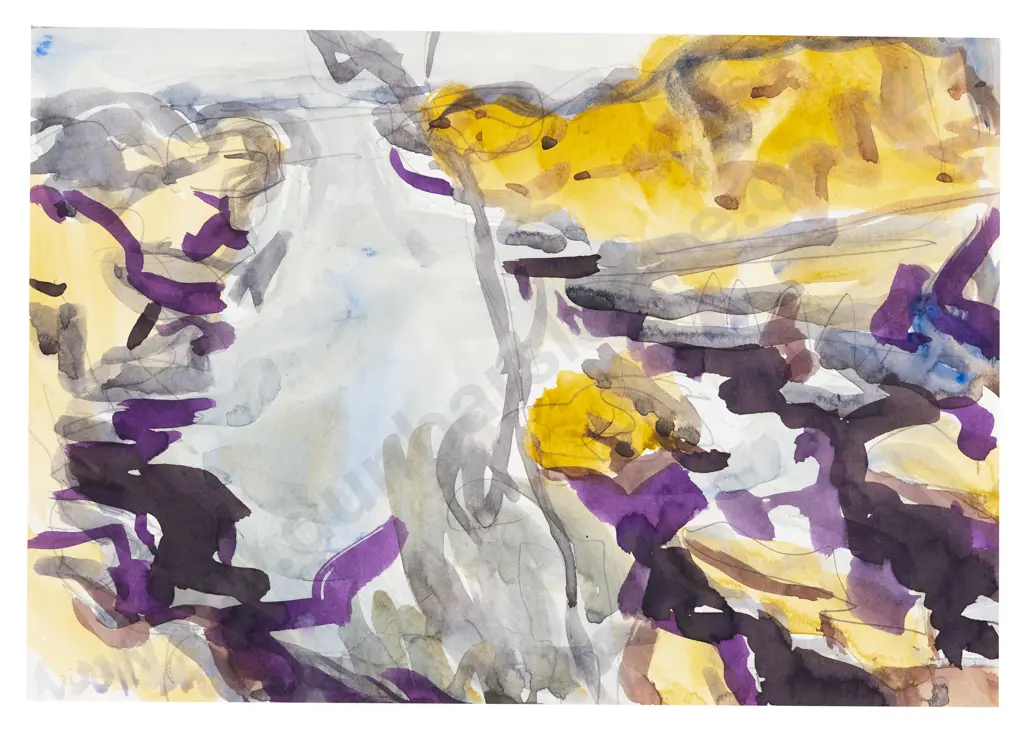 Toss Woollaston and Rossano Fan - Untitled Landscape (Unframed) Image 1++