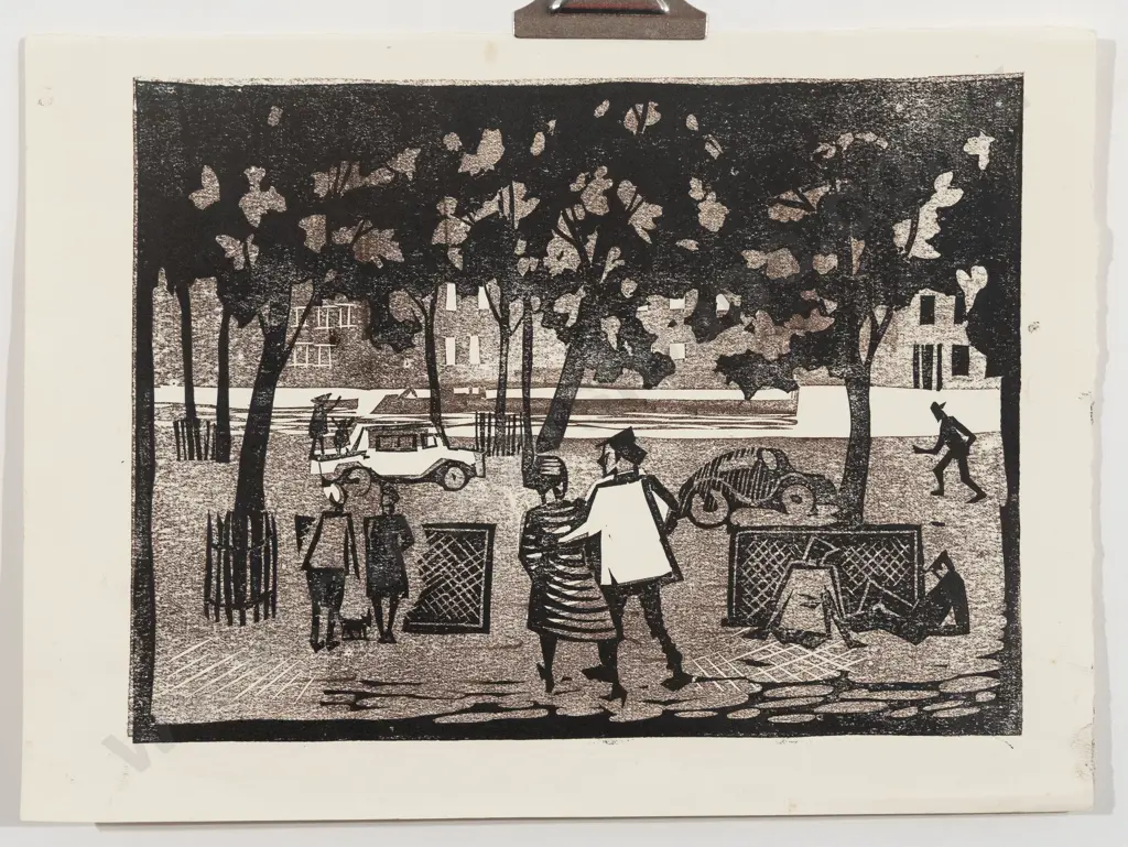 Attrib Stewart MacLennan - Park Scene (unframed) Image 1++
