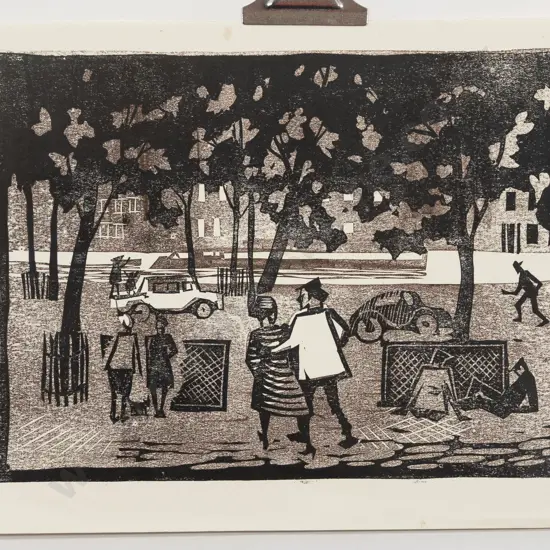 Attrib Stewart MacLennan - Park Scene (unframed)