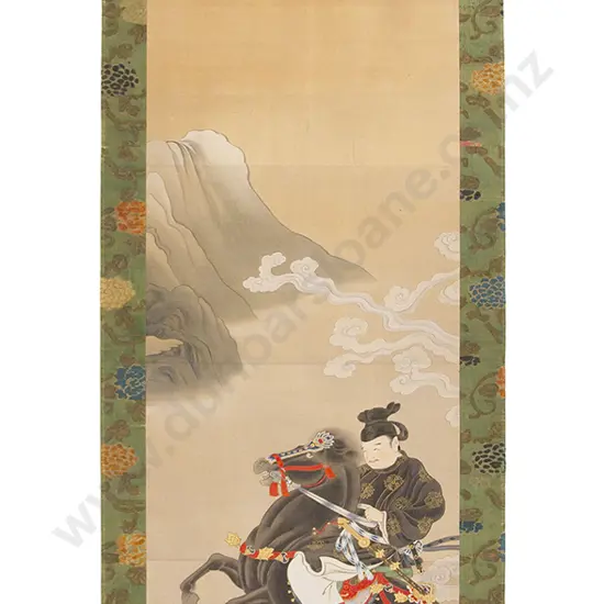 Tosa Mitsusada (Japanese 1738-1806) C18th Hand Painted Scroll