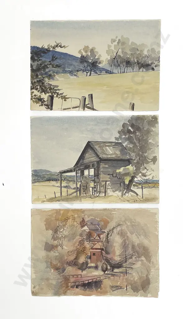 Les Finch (1940 - 2020) - Watercolour Landscapes (3) (Unframed) Image 1++