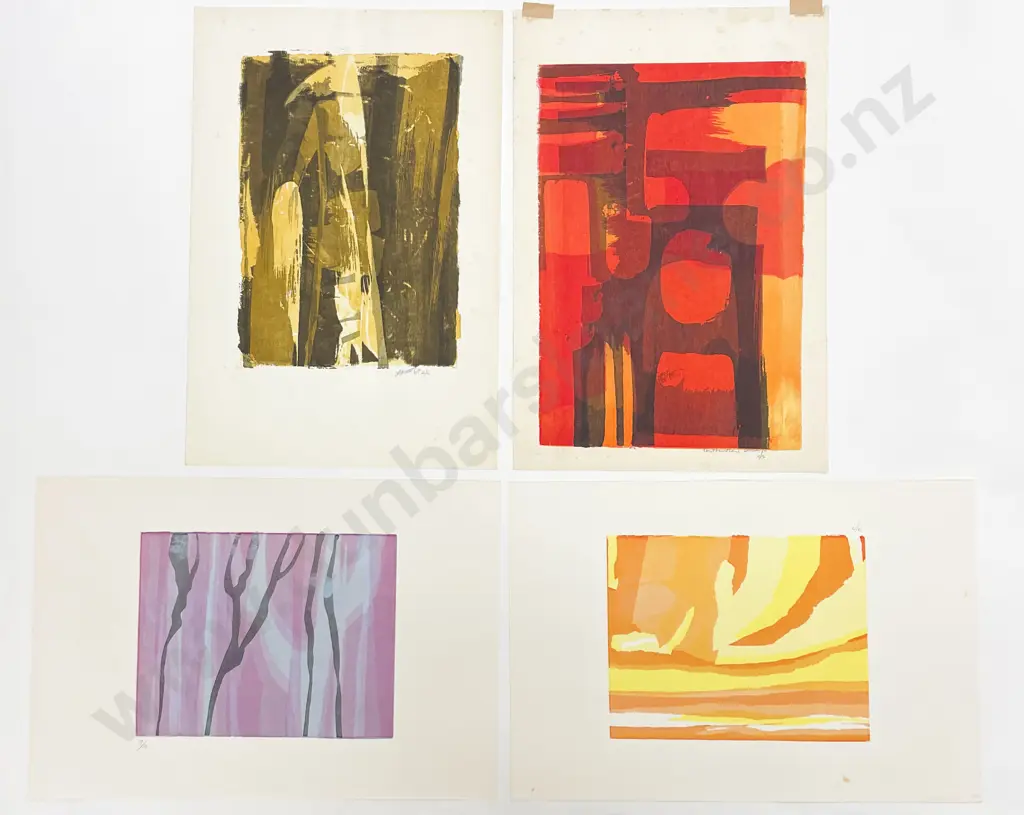 Les Finch (1940 - 2020) - Four Screenprints (Unframed) Image 1++