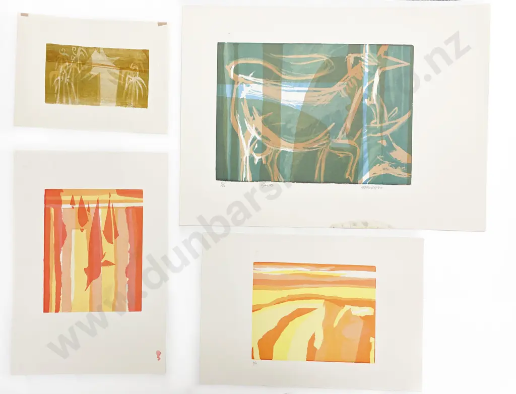 Les Finch (1940 - 2020) - Four Screenprints (Unframed) Image 1++