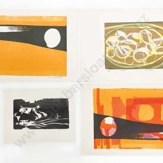 Les Finch (1940 - 2020) - Four Screenprints (Unframed)