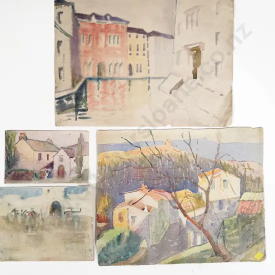 John Weeks - Four European Watercolour Landscapes