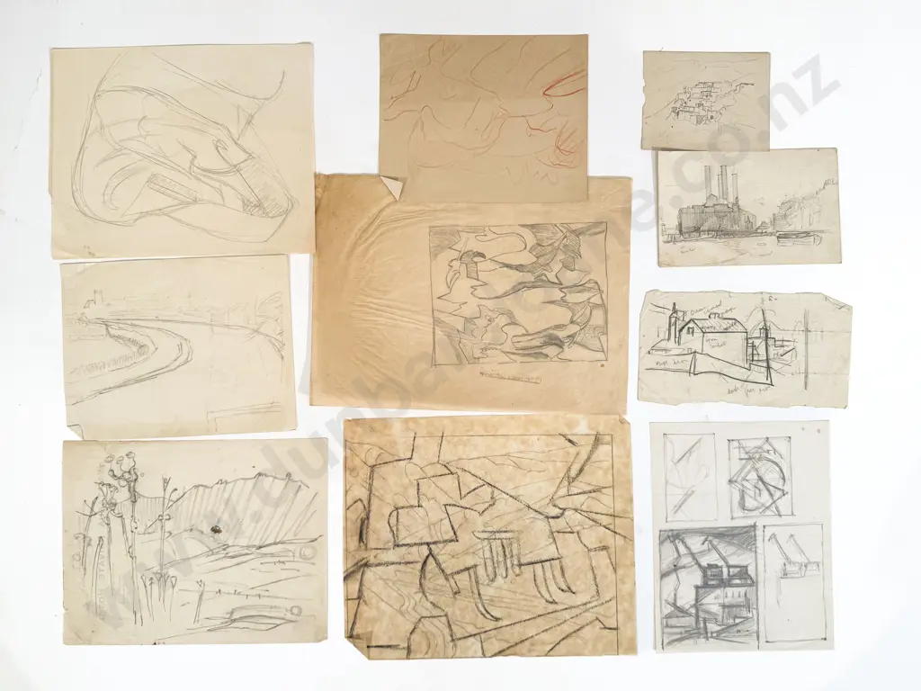 John Weeks (1888 - 1965) - 22 Sketchbook Studies (unframed) Image 1++