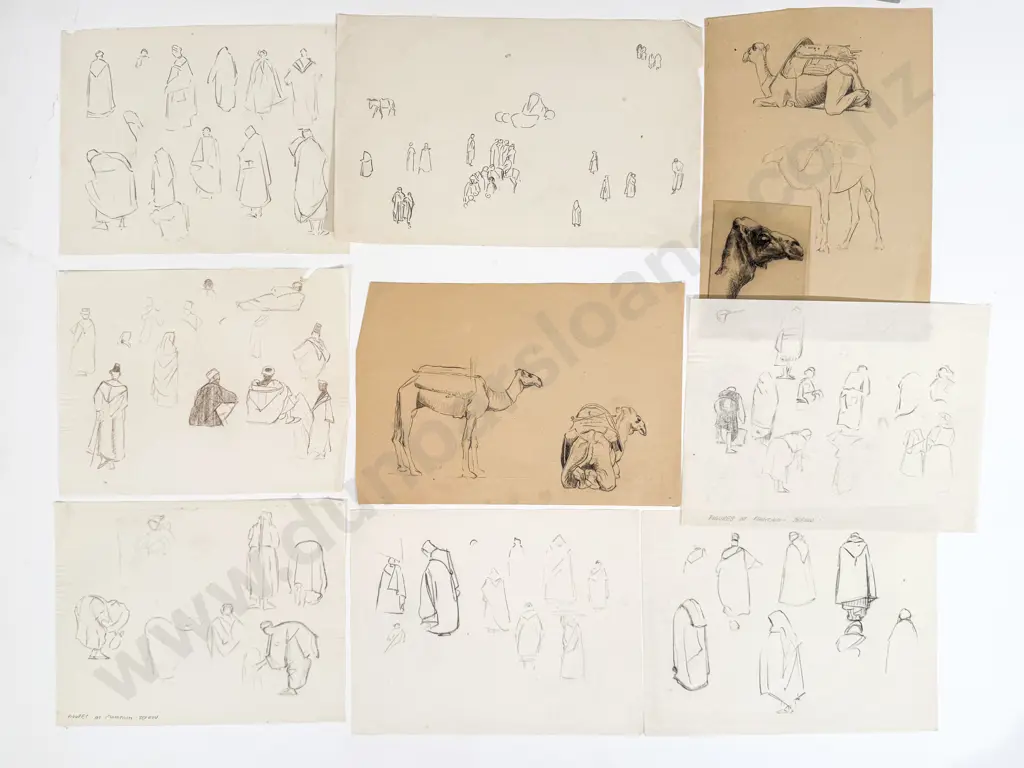 John Weeks (1888 - 1965) - 22 Sketchbook Studies (unframed) Image 1++