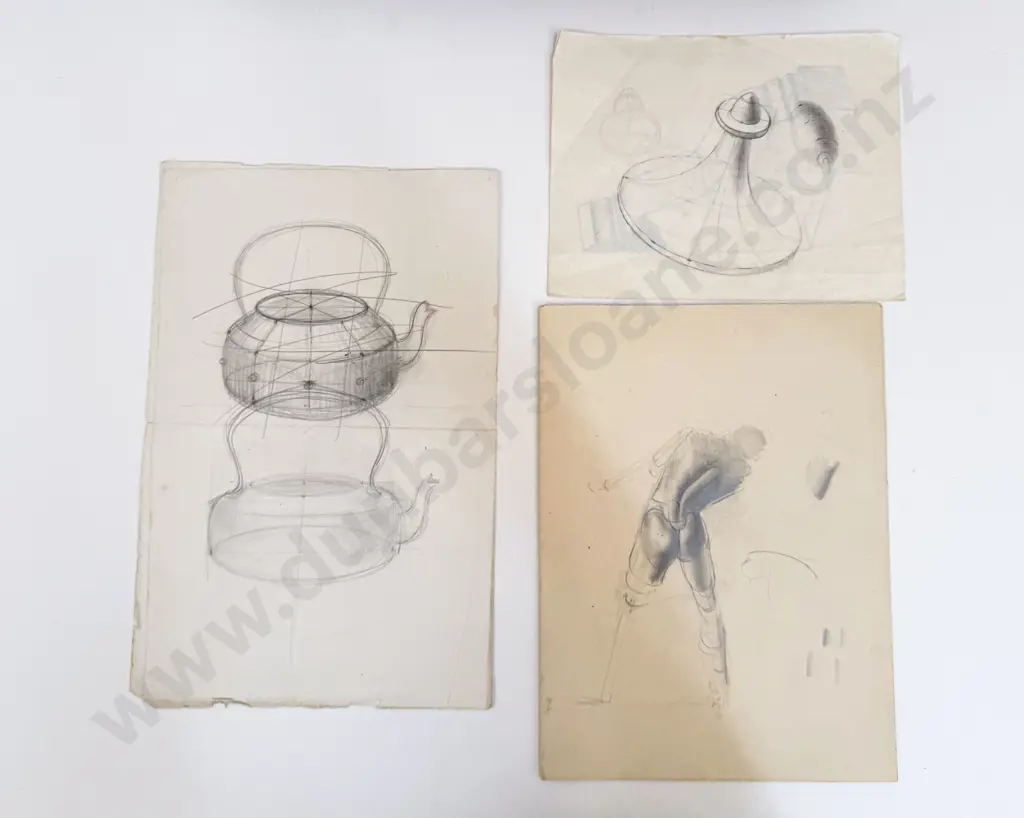 John Weeks (1888 - 1965) - 10 Assorted Sketchbook Studies Image 1++