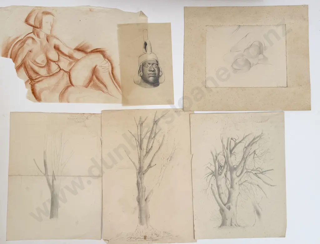 John Weeks (1888 - 1965) - 10 Assorted Sketchbook Studies Image 1++