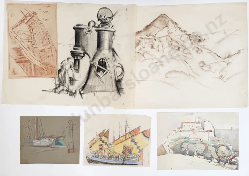 John Weeks (1888 - 1965) - 14 Sketchbook Studies (unframed) Image 1++