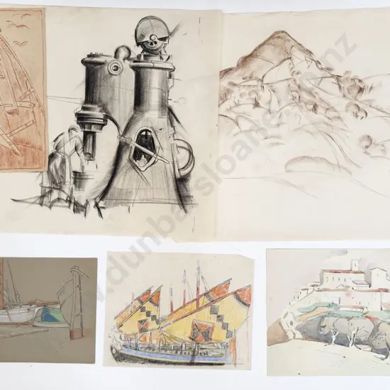 John Weeks (1888 - 1965) - 14 Sketchbook Studies (unframed)