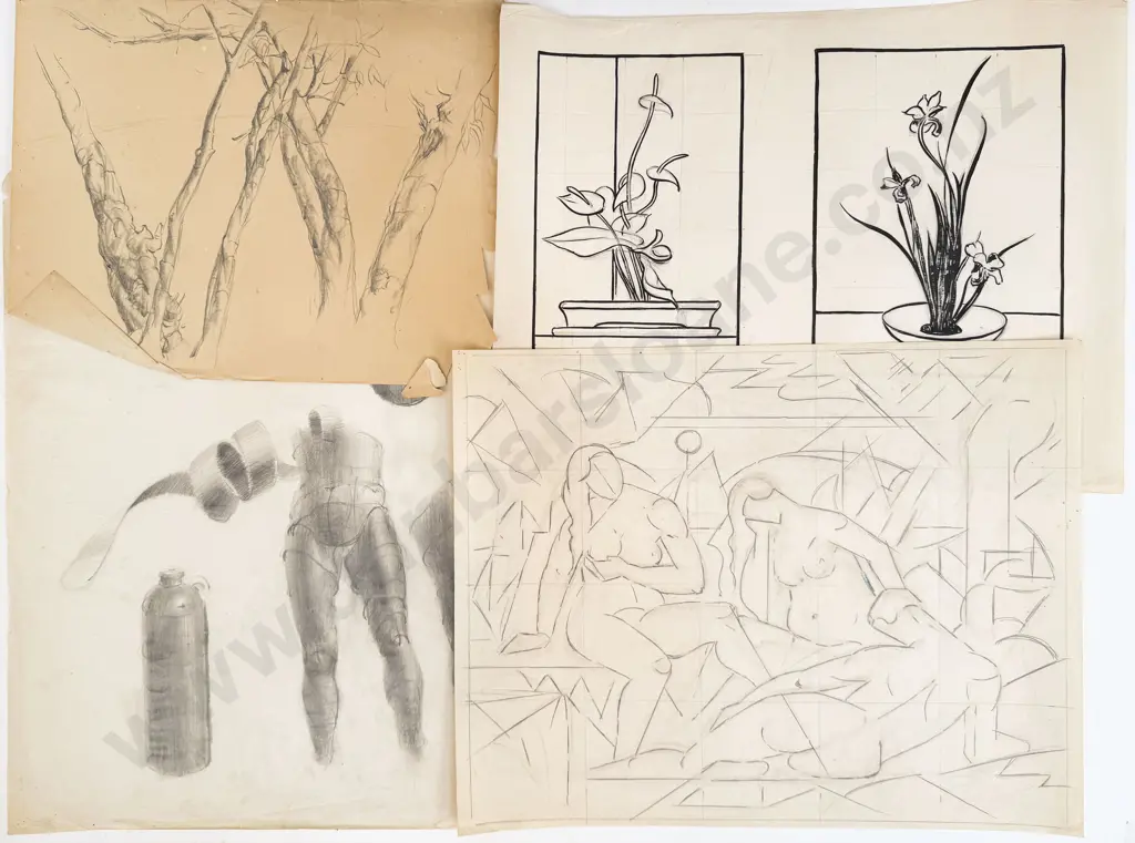 John Weeks (1888 - 1965) - 24 Various Sketchbook Studies Image 1++