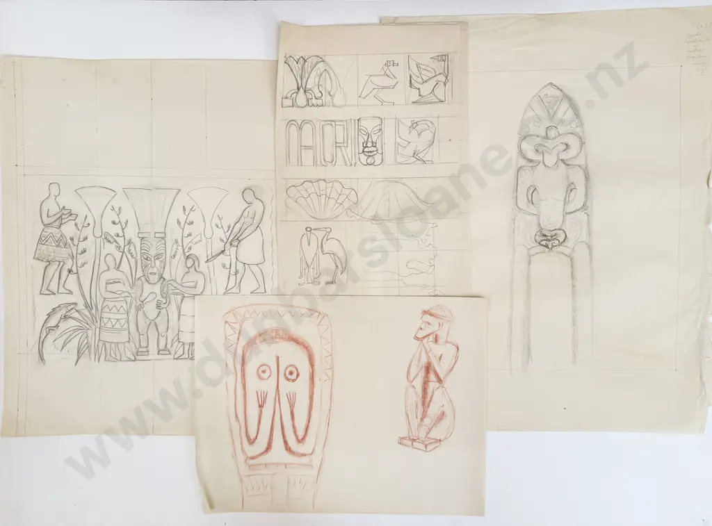 John Weeks (1888 - 1965) - Seven Various Sketchbook Studies Image 1++