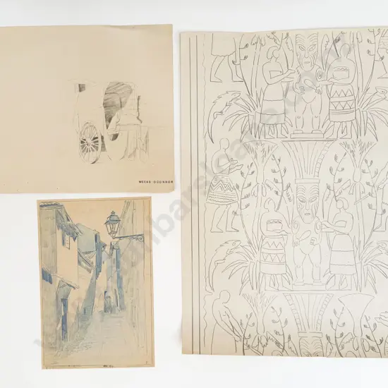 John Weeks (1888 - 1965) - Seven Various Sketchbook Studies