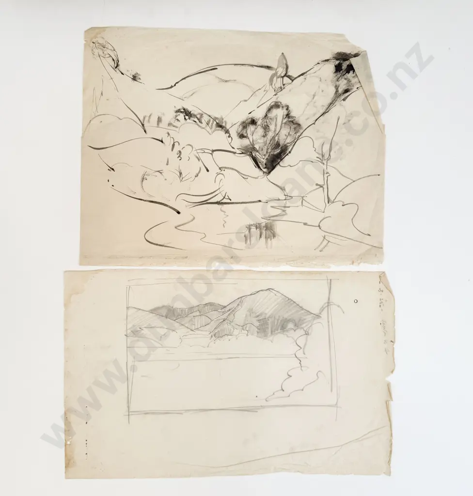 John Weeks (1888 - 1965) - 6 Assorted Sketchbook Studies Image 1++