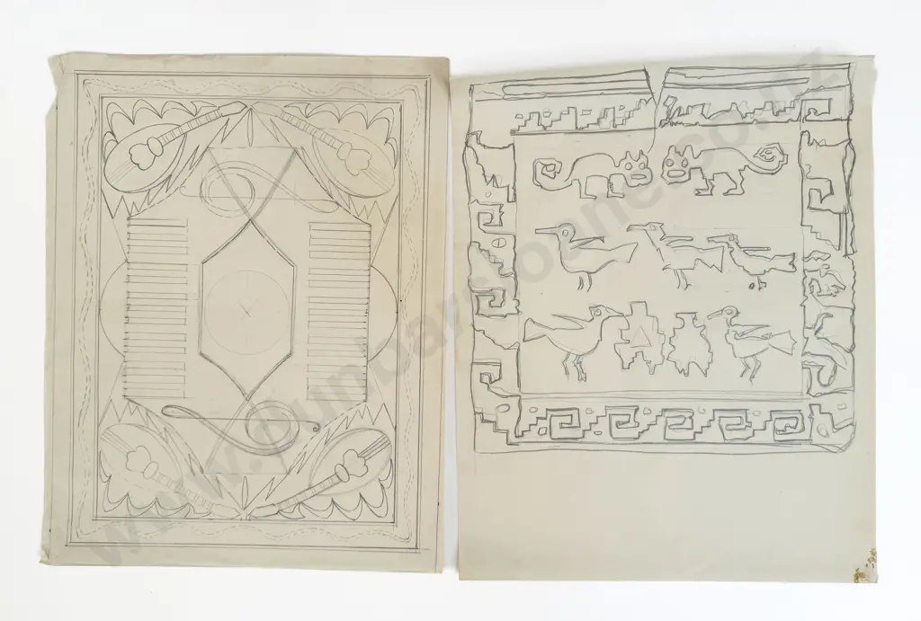 John Weeks (1888 - 1965) - 12 Assorted Sketchbook Studies Image 1++
