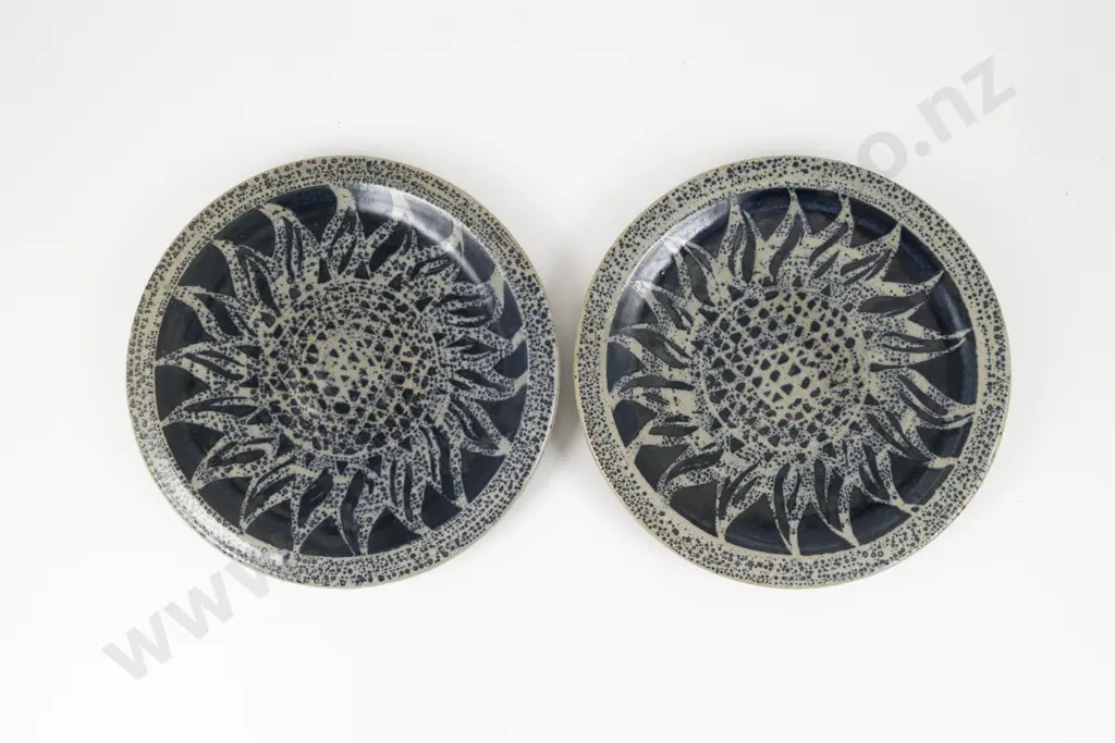 Pair Mirek Smisek Dinner Plates Image 1++