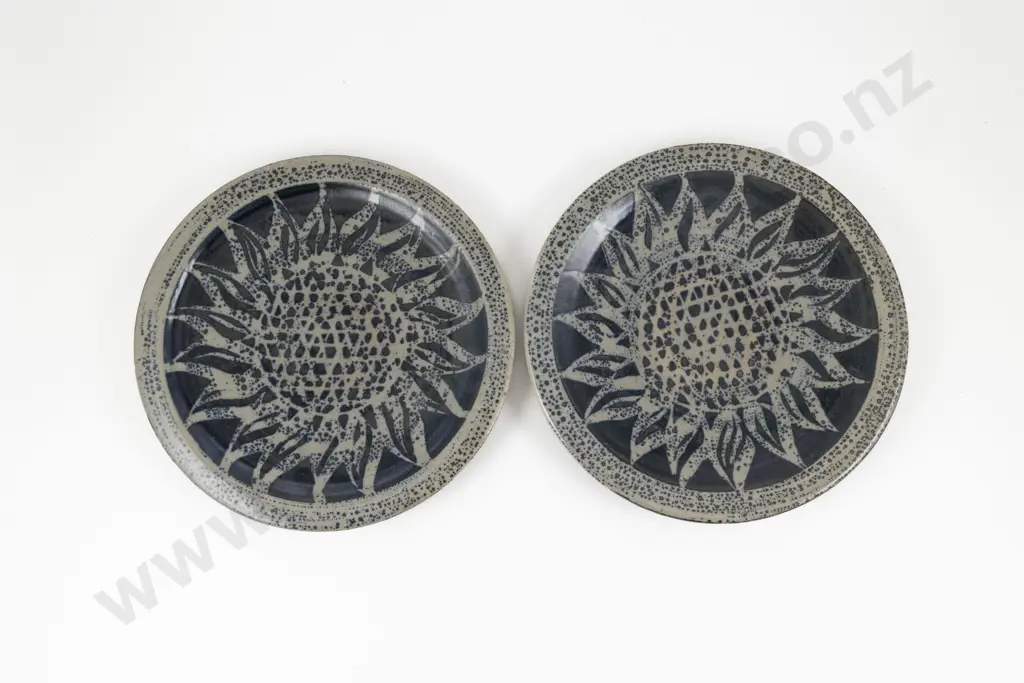 Pair Mirek Smisek Dinner Plates Image 1++