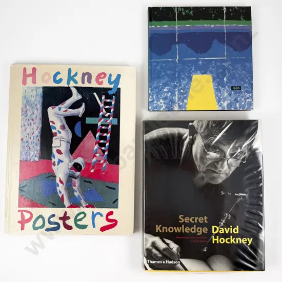 Three David Hockney Reference Volumes