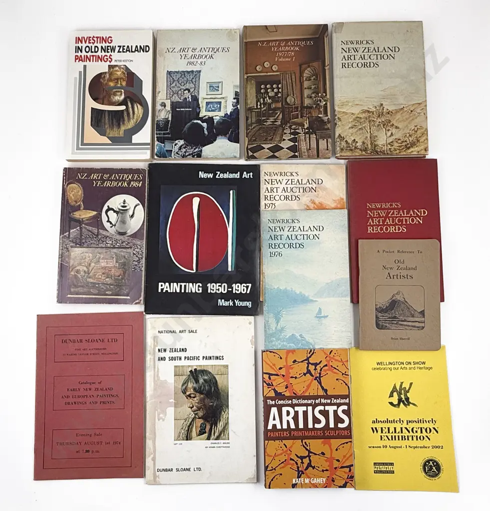13 New Zealand Art Reference Volumes & Catalogues Image 1++