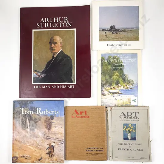 Six Australian Art Reference Volumes