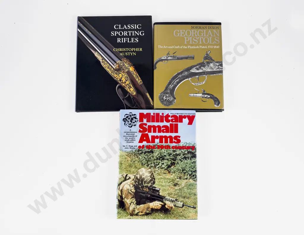3 Large Volumes On Antique Pistols & Rifles Image 1++