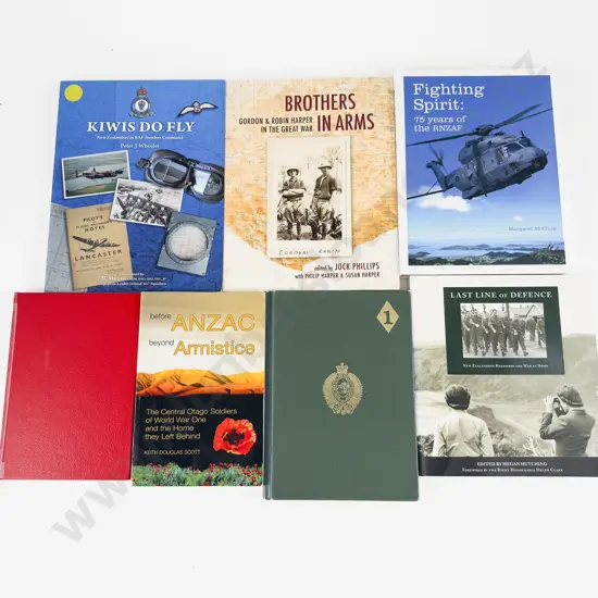 7 Various NZ Military & War Related Volumes