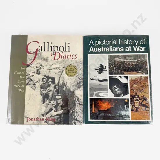 2 Large Gallipoli & Australians at War Books