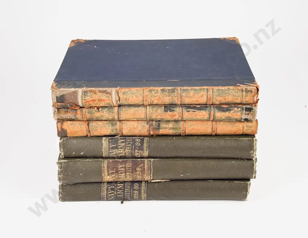 Six Volumes of The Navy & Army Illustrated 1895-1899 Image 1++