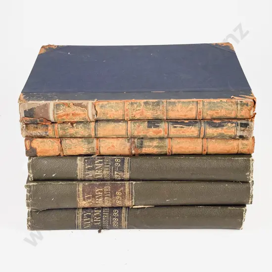 Six Volumes of The Navy & Army Illustrated 1895-1899