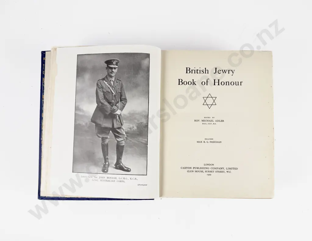 Adler Rev Michael - British Jewry Book of Honour Image 1++