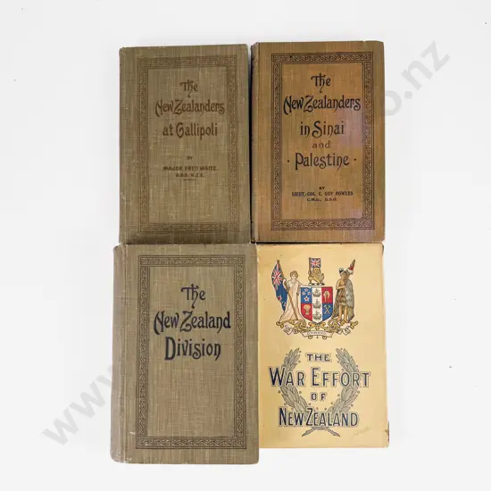 4 Volumes from the Official History of New Zealand's Effort In The Great War