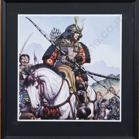 Reproduction Print - Samurai Warrior on Horseback