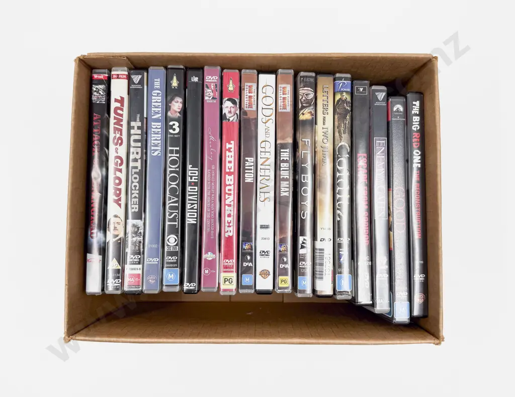 18 WWII and Assorted Movie DVDs Image 1++