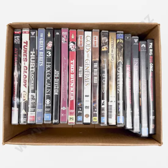 18 WWII and Assorted Movie DVDs