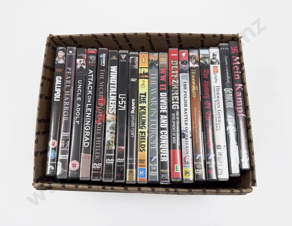 18 WWII and Assorted Movie DVDs Image 1++