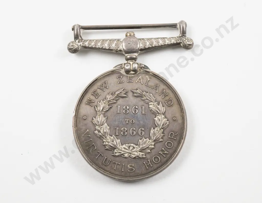 New Zealand War Medal 1861 - 1866 Image 1++