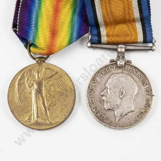 WWI NZ Two Medal Group of War & Victory on Ribbons