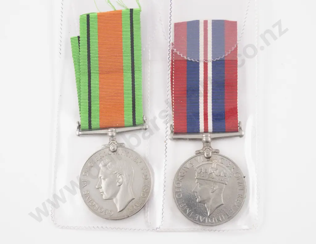 Two British WWII Service Medals Image 1++