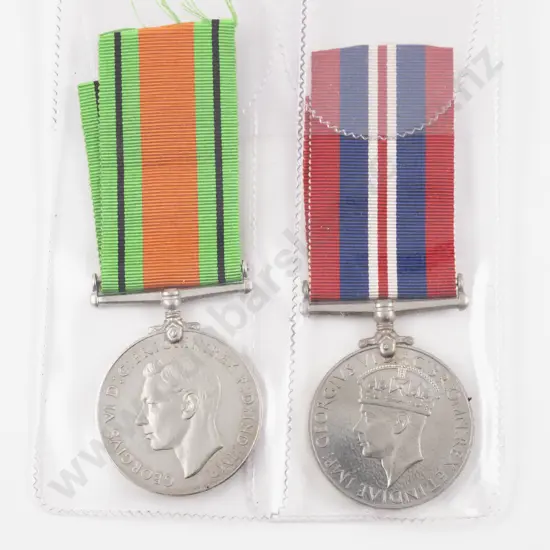Two British WWII Service Medals
