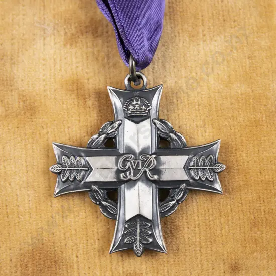Boxed GIVR Sterling Silver Memorial Cross on Ribbon
