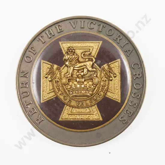 NZ The National Army Museum Return Of The Victoria Crosses Bronze Medal