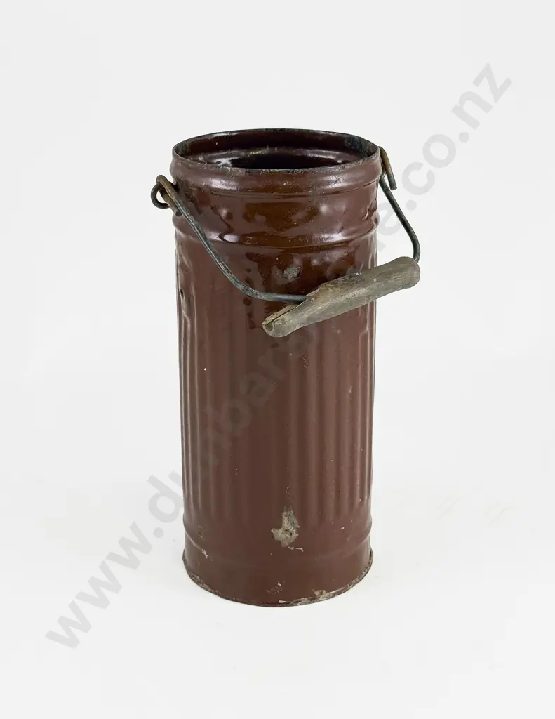 Post WWII German Milk Container made from WWII Gas Mask Image 1++