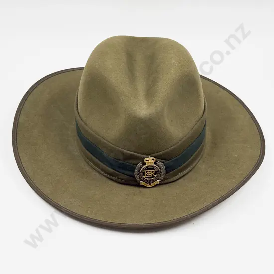 NZ Army Slouch Hat with Royal NZ Engineers Badge