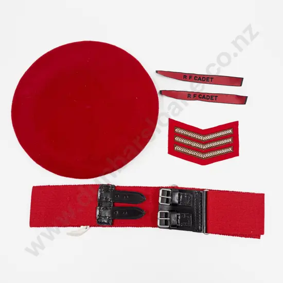 Regular Force Cadet School (NZ Army) Red Beret dated 1974