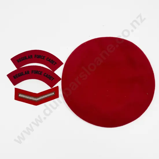 Regular Force Cadet School (NZ Army) Red Beret dated 1982