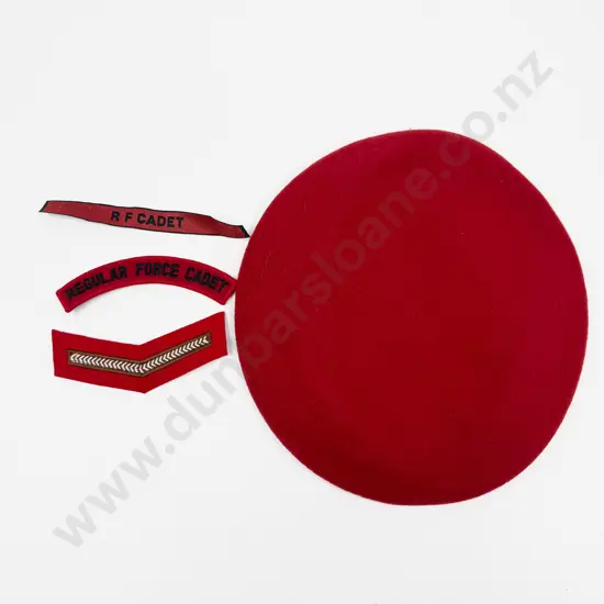 Regular Force Cadet School (NZ Army) Red Beret dated 1982