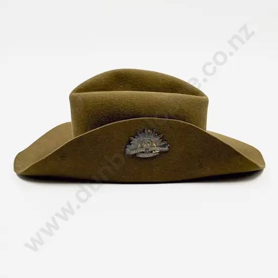 Australian Army Miniature Slouch Hat with early Australian Commonwealth Military Force Badge